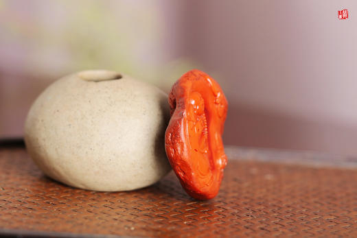 南红精雕【笑佛】吊坠 商品图2