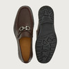 FERRAGAMO 菲拉格慕 男士皮革 GANCIO扣饰 莫卡辛鞋 棕色 757707 商品缩略图3