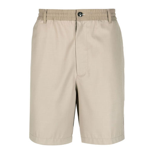 EMPORIO ARMANI 阿玛尼 男士防撕裂羊毛混纺奇诺板休闲短裤 卡其色 3R1PC1 1NRBZ 0144 商品图0