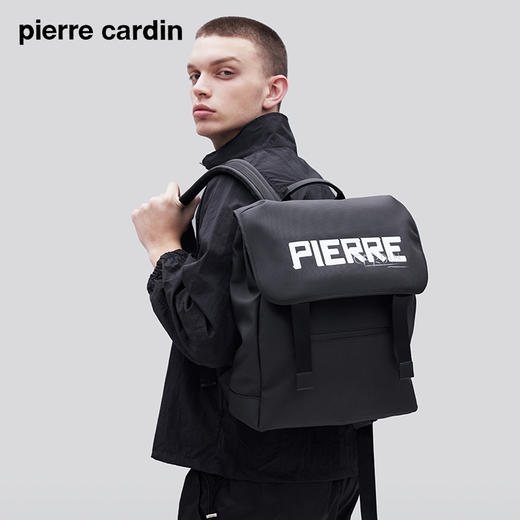 皮尔卡丹leisure系列 男士时尚字母双肩包电脑包 商品图0