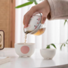无侘居丨幸运兔 旅行茶具套装 1壶3杯1旅行包  白色  商品缩略图2