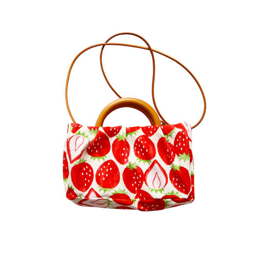 HUJI祤集sunrise手提斜挎包插画樱桃草莓 商品图9