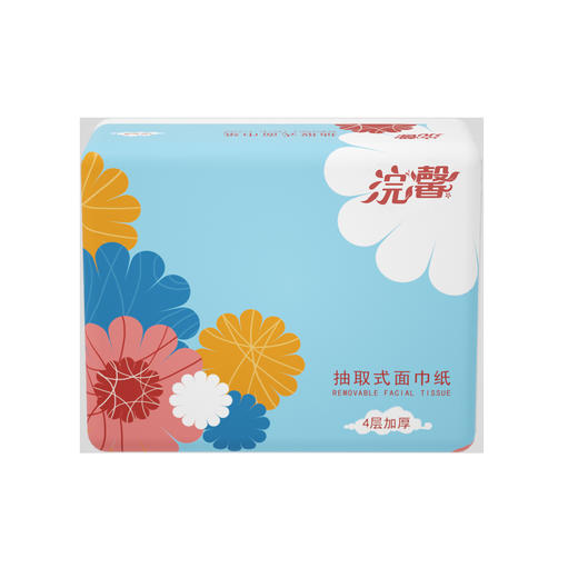 【实惠6包装！4层加厚抽纸】浣馨竹浆白色纸巾6包抽纸巾家庭餐巾纸卫生纸 商品图3