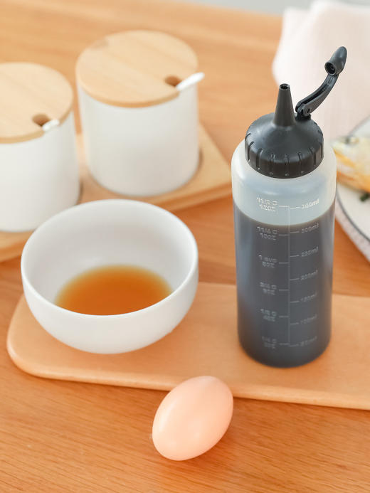 两个更实惠【告别凌乱，专注收纳厨房】342挤压油壶调料瓶酱油瓶调味瓶调味罐沙拉酱瓶塑料挤压式油瓶 商品图3