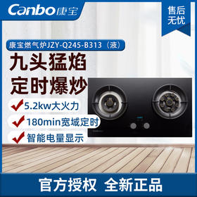 康宝（Canbo） 天然气 嵌入式 双眼节能燃气灶 超大火力 台嵌两用 JZT-Q252-B313 （液）
