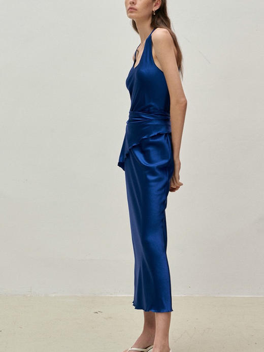 Viktoria Chan | SS23016 Shelby silk dress [ 背心连衣裙 宝蓝 / 黑 ] 商品图7