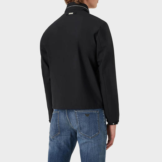 【二】EMPORIO ARMANI 阿玛尼 男士尼龙全拉链夹克外套 深蓝色 8N1BD2 1NZAZ 0920 商品图2