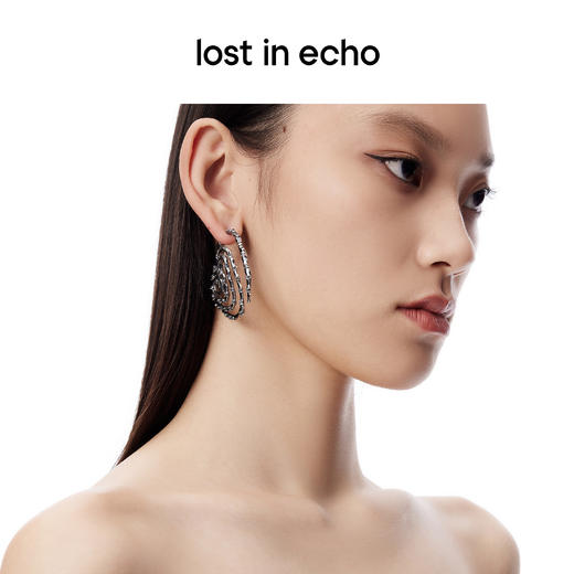 [捡漏价]lost in echo设计师款外星遗迹系列麦田爱心单圈耳环大圈圈环耳环 商品图3