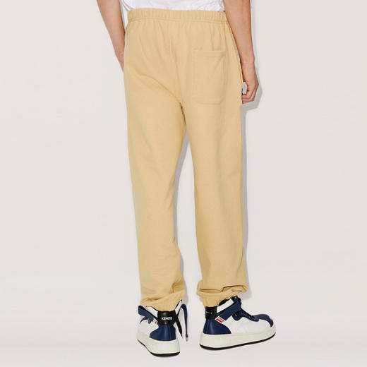 KENZO 高田贤三 男士棉质字母徽标贴片休闲运动裤 浅黄色 FD55 PA766 4ME 11 商品图2