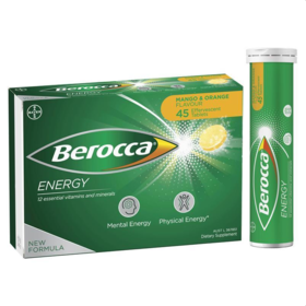 Bayer Berocca 拜耳多种维生素泡腾片（橘子味） 45粒