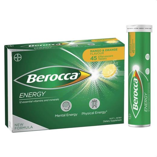 Bayer Berocca 拜耳多种维生素泡腾片（橘子味） 45粒 商品图0