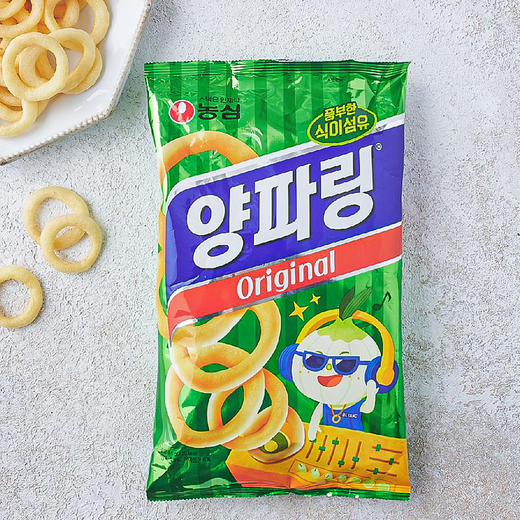 韩国食品农心洋葱圈原味膨化食品80g/袋 商品图0