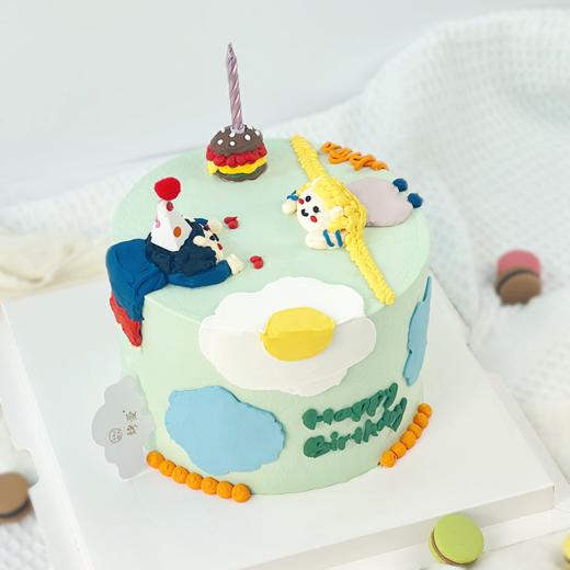 烤爱·生日蛋糕系列·情侣手绘·多口味可选·聚会情人节纪念日生日节日【仅限深圳同城配送】 商品图1