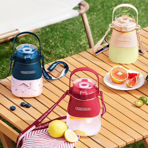 摩飞电器（Morphyrichards）二代榨汁杯榨汁桶家用榨汁机迷你果汁机多功能冷萃杯胖吨桶MR9806 商品图0