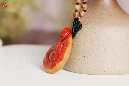 南红 精雕【笑佛】吊坠 配精美编织挂绳 商品图3