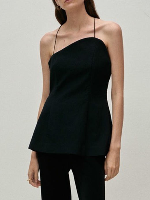Viktoria Chan | SS23074 Stina bold strap top [吊带露背上衣 黑 / 米白 ] 商品图1