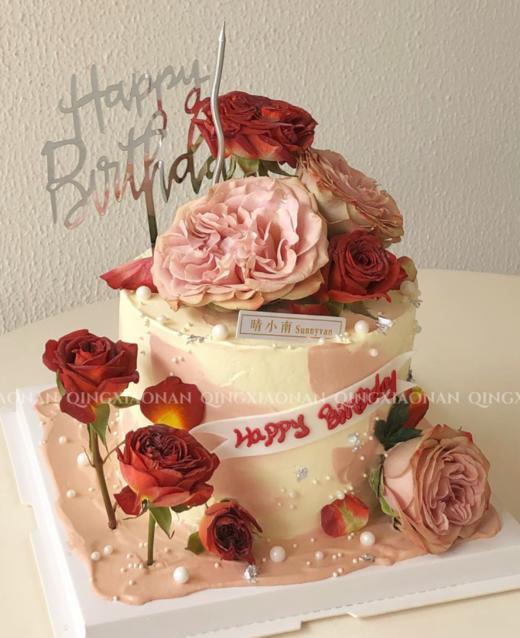 复古卡布奇诺玫瑰 鲜花款（随着季节不同  部分鲜花颜色随机） 商品图0