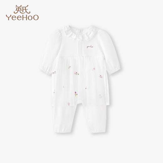 英氏-童衣类（春）G3英针长蛤英氏白73CM 商品图0