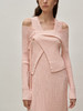 Viktoria Chan | SS23001 Shelby knitted wrap top [ 针织裹身上衣 浅粉 / 黑 / 白 ] 商品缩略图3