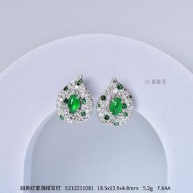 【掌上明珠】甜美红掌满绿耳钉    EZ12211081