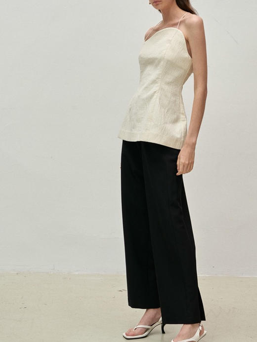 Viktoria Chan | SS23074 Stina bold strap top [吊带露背上衣 黑 / 米白 ] 商品图8