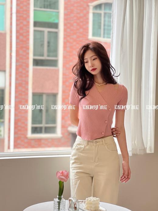 【门店同款】夏季挂脖侧排扣针织衫 150627028 商品图3