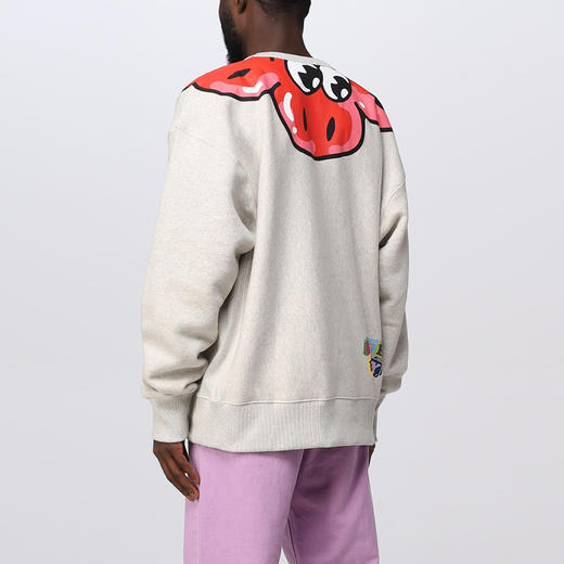 KENZO 高田贤三 男士棉质花朵徽标印花长袖卫衣 灰色 FD55 SW476 4MB 93 商品图2