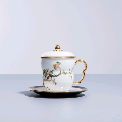 华祥苑杯子茶具 石榴家园夫人瓷-240Ml商务对杯三件套 商品图4