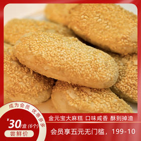 【大师面点】金元宝大麻糕 口味咸香 酥到掉渣 香的要命