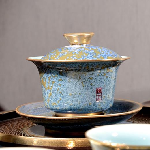 华祥苑茶具 钧临天下 全家福26头精致钧瓷茶具套组 商品图1