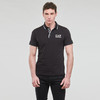 EMPORIO ARMANI EA7 阿玛尼 男士棉质字母徽标印花短袖polo衫 黑色 3RPF17 PJ03Z 1200 商品缩略图1