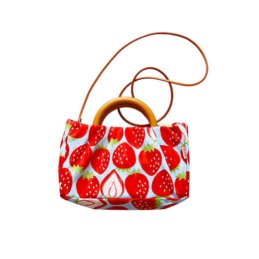 HUJI祤集sunrise手提斜挎包插画樱桃草莓 商品图10