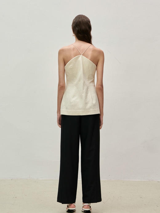 Viktoria Chan | SS23074 Stina bold strap top [吊带露背上衣 黑 / 米白 ] 商品图9