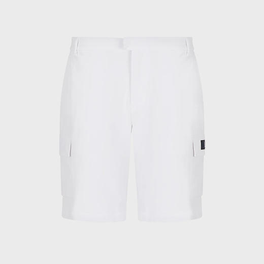 EMPORIO ARMANI EA7 阿玛尼 男士尼龙字母徽标贴花休闲短裤 白色 3RPS01 PNBWZ 1100 商品图0