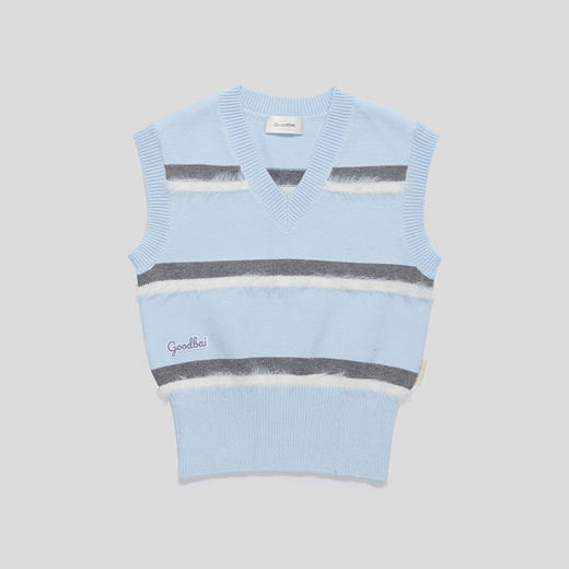 GOODBAI GOODEES 复古条纹针织背心 商品图4