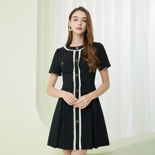 NF845斯尔丽瑟俪2023春夏新品撞色时尚活力连衣裙 商品图0