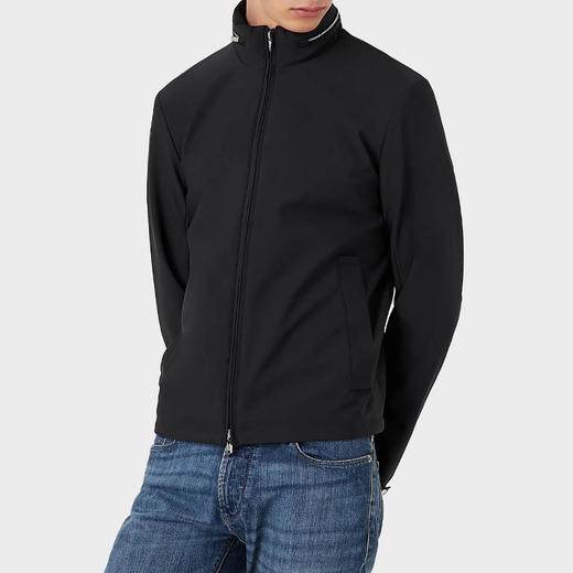 【二】EMPORIO ARMANI 阿玛尼 男士尼龙全拉链夹克外套 深蓝色 8N1BD2 1NZAZ 0920 商品图1