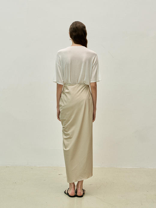Viktoria Chan | SS23006 Astrid gathered skirt [ 半裙 深灰 / 卡其 / 浅蓝 ] 商品图3