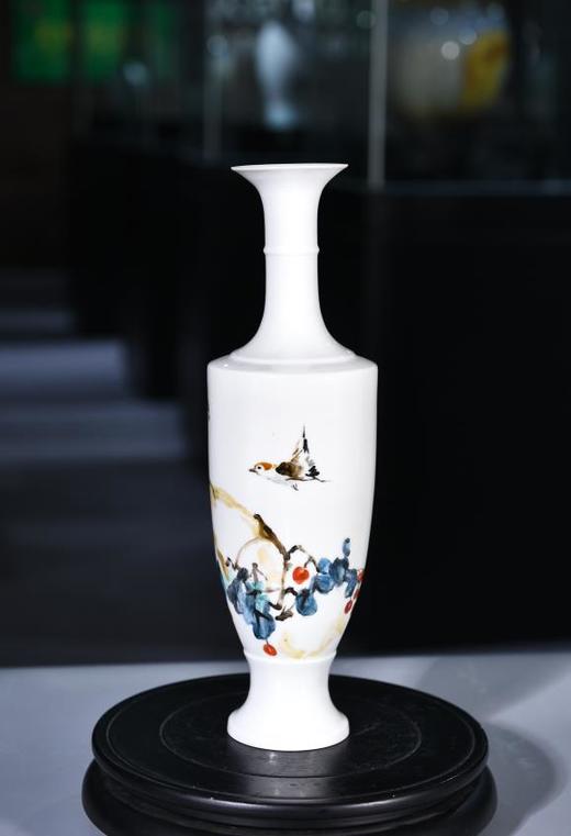 粉彩薄胎花鸟瓶 商品图0