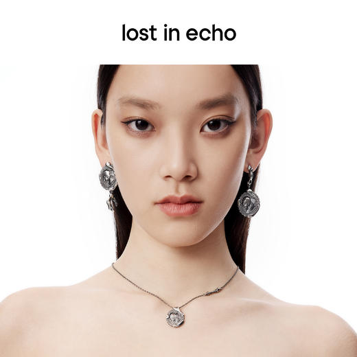 lost in echo设计师品牌小众外星遗迹系列出土银币AB款耳坠耳环女 商品图3