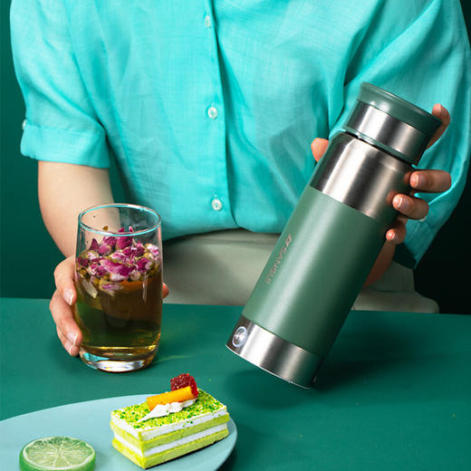 山水（SANSUI）真空电热杯  粉红色 商品图2