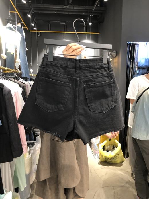 【毛边高腰显瘦牛仔短裤】韩国东大门2023夏季韩版女装百搭水洗阔脚裤 商品图1
