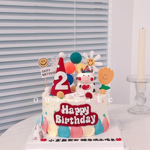 立体小牛帽子蛋糕-低糖处理无添加 商品图0