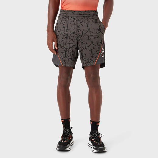 EMPORIO ARMANI EA7 阿玛尼 男士VENTUS7 技术面料 Tennis Pro 休闲短裤 深棕色 3RPS08 PJPCZ 1997 商品图2