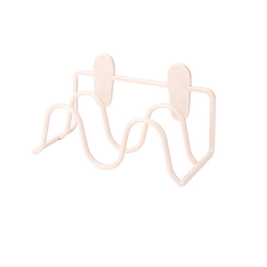 【节省空间 拒绝杂乱】日系简约双层创意粘贴鞋托架置物架 壁挂免打孔厕所墙上沥水收纳神器卫生间置物架 030鞋架浴室拖鞋架子壁挂式鞋子收纳架 商品图4