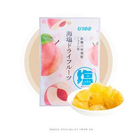 U100海盐白桃果干（蜜饯）35g/152421 酸甜适宜挑选完整大白桃制作果肉细韧
