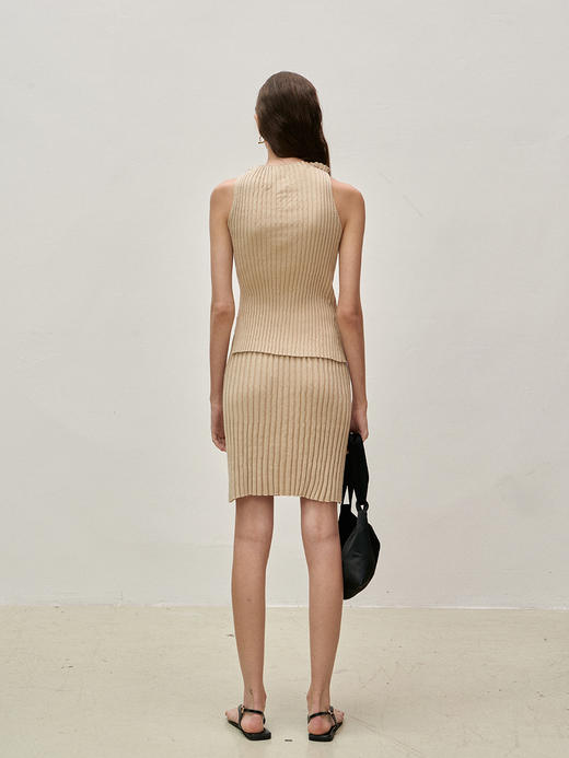 Viktoria Chan | SS23049 Shelby constructed knit [针织背心 黑 / 白 / 粉 / 卡其 ] 商品图6
