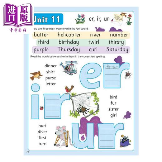 【中商原版】Jolly Phonics Student Book 3 (American English)  快乐自然拼读学生用书3（美式英语，彩色版）新版 英文原版 商品图1