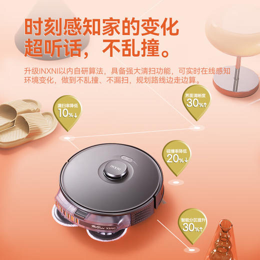 以内（INXNI）X3 Pro艺术家联名限定款扫吸拖一体机器人 扫地拖地自动吸尘擦地智能 X3 PRO艺术家联名款 商品图1
