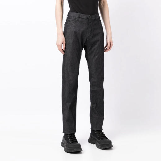 EMPORIO ARMANI 阿玛尼 男士棉质高腰直筒休闲牛仔裤 灰色 8N1J45 1D85Z 0006 商品图1